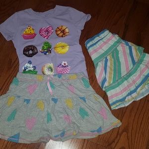 Cute Skort Bundle with Short Sleeve Shirt